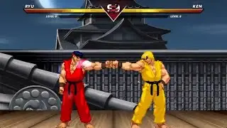 ICY RYU VS FIRE KEN | INSANELY EPIC M.U.G.E.N BATTLE.