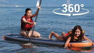 Stand Up Paddle SUP at Lake Geneva 360&deg; | SILC Summer Camp Switzerland