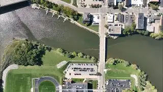 Flying over Ottawa, IL HD