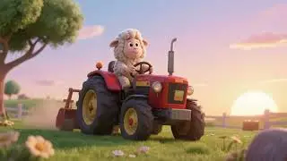 Baa Baa Sheep&rsquo;s Sunrise Tractor Ride | Farm Kids Songs & Nursery Rhymes