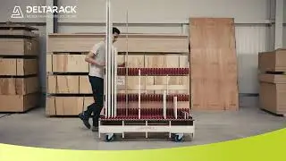 Optimize Your Woodworking Shop with Our 32-Slot Transport Cart!