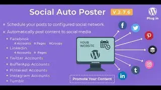 Wordpress плагин Social Auto Poster 2.7.2 скачать бесплатно