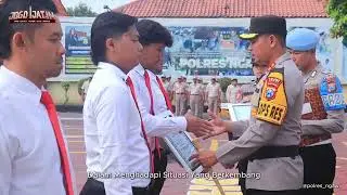 47 Personel Polri dan PHL Polres Ngawi Mendapat Penghargaan Kapolres