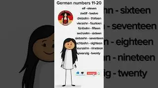 German Numbers 11&ndash;20 in 30 Seconds! 🇩🇪