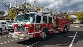 Another fire truck:  Hellsgate FD (AZ) Ladder 21 walk-around.  #fire trucks