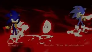 Mugen 1.1 The Evil Awakens 2- Sonic With Demon Eye Vs Sonic The Hedgehog(Alpha version)