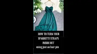 EASY WAY TO TURN TUBES INSIDE OUT - NO TURNER NEEDED #sewingtips #sewinghacks
