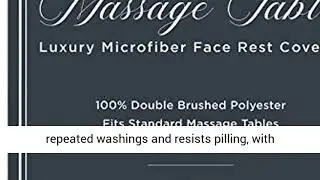 Saloniture 4-Pack Premium Microfiber Face Cradle Covers - Ultra Soft Fitted Massage Table Cradle