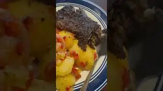 Yuca and Chuck Steak kind of day #blessed #family #travel #food #meal #meat #cooking #vacationvibes