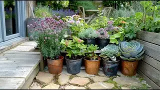 A Rustic Farmhouse Backyard Garden Filled with Artistic Upcycled Inspirations