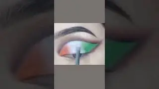 🇮🇳 Republic day special eye makeup.#shorts