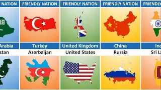 Maps of Friendly Countries l Comparison Video 2025