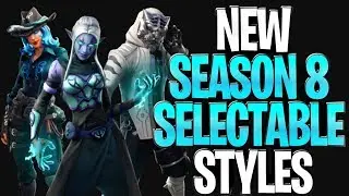 NEW SEASON 8 BATTLE PASS SKIN SELECTABLE STYLES - Sidewinder, Ember and Master Key New Styles!