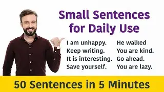Basic Spoken English Practice Class for Beginners | Short English Sentences English Speaking Course
