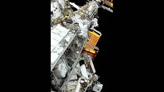 New video of Astronauts repairing International Space Station #nasa #space