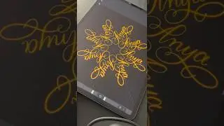 #procreate #ipadlettering #calligraphy #handlettered #digitalart #procreate #mandala #fyp
