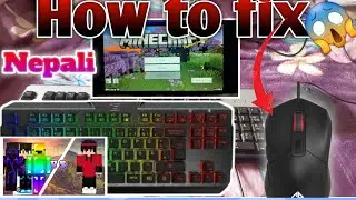 How To fix and play Minecraft 😱😱 With Keyboard And Mouse Full Tutorial  In Nepali  #minecraft #nepal