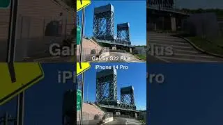 iPhone 14 Pro vs Galaxy S22 Plus Camera Comparison! #shorts