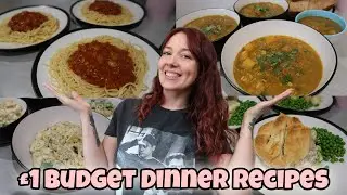 &pound;1 DINNER RECIPES | Meals I Made This Week