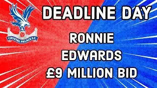 DEADLINE DAY Ronnie Edwards Bid