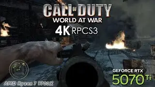 Call of Duty: World at War (4K / 2160p / 60fps) | RPCS3 Emulator 0.0.38-18263 | Sony PS3