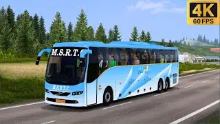Mumbai to Solapur Msrtc Shivneri Night+Rain Extreme Driving 