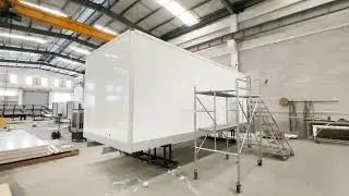 Dry Van Box Body in Building