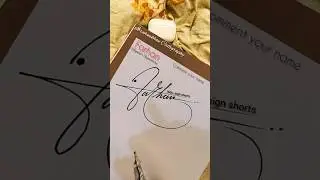FARHAN SIGNATURE#calligraphyartwork#signaturestyles#design#penmanship#ytshorts
