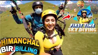 First time Skydiving 🥰  Himachal bir billing🏔 #vlog #himachal @brrajaofficial1 
