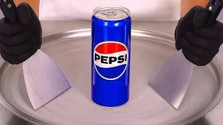 Blue Pepsi Ice Cream Rolls Straight From The Can | ASMR