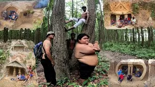 No Meat Today Dawa Don Weight Lost Challenge in Jungle Visiting Our Survival Old House Build Area