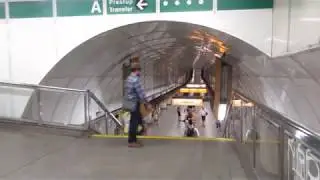 Můstek station - Ride in Prague Metro (Pražské metro) (line B, line A)  - 16.07.2018