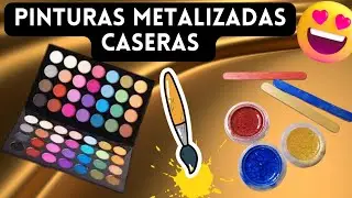 Pinturas Metalizadas Caseras con Sombras de Ojos