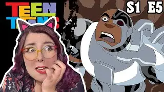 MAN OR ROBOT?!?- Teen Titans Season 1 Episode 5 REACTION - Zamber Reacts
