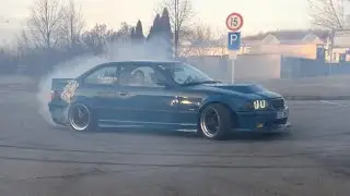 DRIFTEX|| BMW E36 340i V8 - First test run