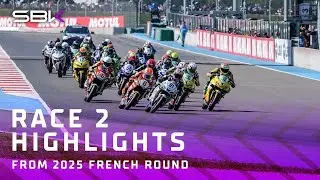 HIGHLIGHTS from #WorldSSP300 Race 2 😁 | 2025 #FrenchWorldSBK 🇫🇷