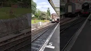 Southern railway West Country class edystone reversing at swannage station on the 23 rd may 2023