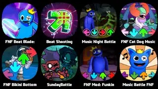 FNF Whitty, FNF Beat Blade, Music Night Battle, Beat Shooting, FNF Sprunki, FNF Sky, FNF Among Us
