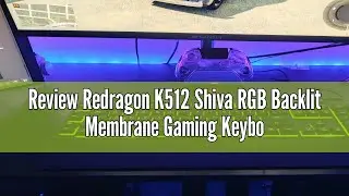 Review Redragon K512 Shiva RGB Backlit Membrane Gaming Keyboard with Multimedia Keys, Quiet Mechanic