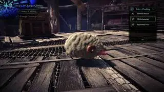 Monster hunter world - poogie - white jammies clothes location