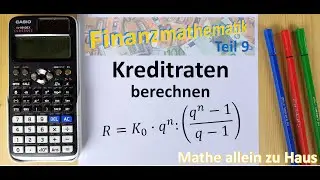 Kreditraten | Mathe allein zu Haus