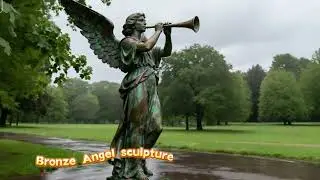 Mysterious Bronze Angel Sculpture: Ancient Artifact or Forgotten Masterpiece? #sculpturefactory