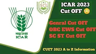 ICAR 2023 Expected Cut off Category Wise 😳😳😳