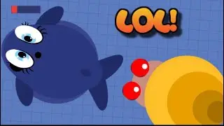 Mope.io BOT SNAIL KILLS BLUE WHALE // FUNNIEST KILL OF ALL TIME (Mope.io Funny Moments)