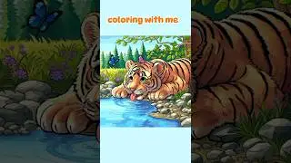 Tiger baby #coloring #drawing #shorts #reels