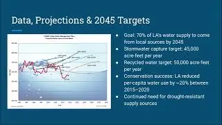 Urban Water Management Plan Case Study: Urban and Community Agriculture Final Project