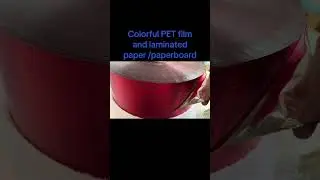 Anti scratch Colorful PET film and laminated paper /paperboard customized order ready going