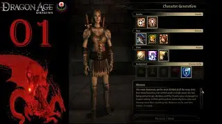 [Blind] Creating My Female Human Rouge - Let's Play Dragon Age Origins: Part 1 (Walkthrough)