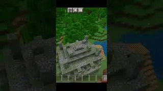 Village with jungle temple seeds in description #minecraftshorts #minecraft #shortvideos