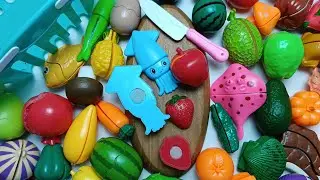 Satisfying Asmr Cuts Fruit, Vegetables, Sea  nimals, There are Strawberry, Apple, Squid | Video #280